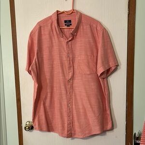 George Classic Fit Men's Coral Button Down Shirt